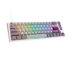 Klaviatūra Ducky One 3 Mist Pilkas MX-Silent-Raudona (US)