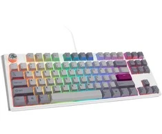 Ducky One 3 Mist Pilkas TKL žaidimų klaviatūra RGB LED – MX-Ergo-Clear US išdėstymas
