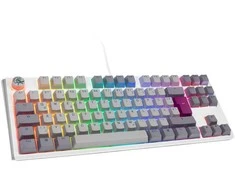 Ducky One 3 Mist Pilkas TKL Klaviatūra žaidimams, RGB LED - MX-Ergo-Clear