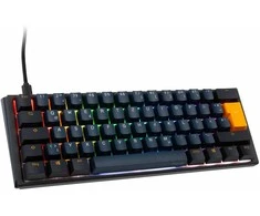 Klaviatūra Ducky One 3 Pro Mini Nazca Line Klaviatūra žaidimams, mechaninė, 8.000 Hz, Hot Swap, RGB - Cherry MX2A Mėlyna, ISO (DE)