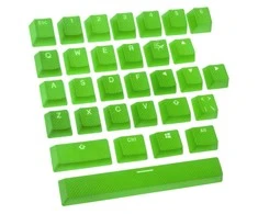 Ducky Rubber Keycap Set, guminiai pakaitiniai klavišai klaviatūrai, 31vnt. Žali