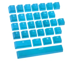 Ducky Rubber Keycap Set, guminiai pakaitiniai klavišai klaviatūrai, 31vnt. Mėlyni