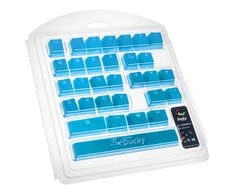 Ducky Rubber Keycap Set, guminiai pakaitiniai klavišai klaviatūrai, 31vnt. Mėlyni