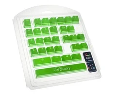 Ducky Rubber Keycap Set, guminiai pakaitiniai klavišai klaviatūrai, 31vnt. Žali
