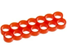 RAM E22 14-Slot Stealth Cable Šukos – raudonos spalvos