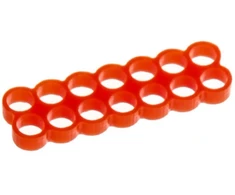 RAM E22 14-Slot Stealth Cable Šukos – raudonos spalvos