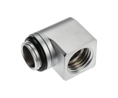 Ek Water Blocks Ek Vanduo Blocks EK Vanduo Blocks EK-Torque Micro Adapteris 90 Degree G1/4 Inch Male to G1/4 Inch Female – Rotatable, Satin Titanium