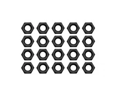 Ek Water Blocks Ek Vanduo Blocks EK Vanduo Blocks EK-Loop Nuts Set M4 – 20 pieces – juodas
