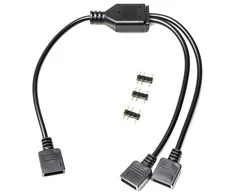Ek Water Blocks EK Vanduo Blocks EK-Loop D-RGB 2-Way Splitter juoda