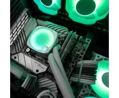 Ek Water Blocks „Ek Vanduo Blocks“ EK Vanduo Blocks EK-Nucleus AIO CR360 Lux D-RGB universalus skysčio aušintuvas – 360 mm, baltos spalvos