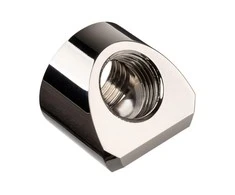 Ek Water Blocks Ek Vanduo Blocks EK Vanduo Blocks EK-Quantum Torque Adapteris 45 Degree G1/4 Inch Female to G1/4 Inch Female – Nickel