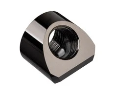 Ek Water Blocks Ek Vanduo Blocks EK Vanduo Blocks EK-Quantum Torque Adapteris 45 Degree G1/4 Inch Female to G1/4 Inch Female – Juodas Nickel