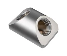 Ek Water Blocks Ek Vanduo Blocks EK Vanduo Blocks EK-Quantum Torque Adapteris 90 Degree G1/4 inch Female to G1/4 inch Female – Satin Titanium