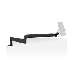 Elgato | Wave Mic Arm | 10AAN9901 | Viršutinės rankos darbo stalo prošvaisa (160 mm); Apatinės rankos darbo stalo prošvaisa (70 mm); Horizontalus siekis (740 mm); Vertikalus sukimas (90 ° aukštyn / 60 ° žemyn (alkūnė); Stalinis spaustukas išplečiamas iki 60 mm | Žemas profilis