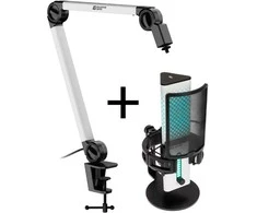 Endgame Gear MICARM + XSTRM USB Mikrofonas - baltas