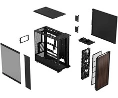 „Fractal Design North XL“ kompiuterio korpusas | RC anglies spalvos Juodas TG Dark | ATX/mATX
