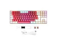 GAMIAC TKL90G Klaviatūra žaidimams, Kailh Raudona - baltas/red
