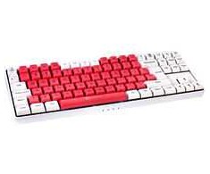 Mėlyna GAMIAC TKL90G Klaviatūra žaidimams, Kailh Mėlyna - baltas/red