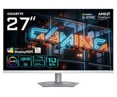 Gaming Monitorius GIGABYTE MO27Q2A ICE, 27-inch QHD, KVM, FreeSync Premium Pro, G-Sync Compatible, 280Hz