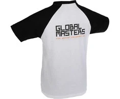 Global Masters T-Shirt GM Logo - baltas (XL)