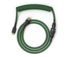 Glorious Coiled Cable susuktas klaviatūros laidas Forest Žalias, USB-C į USB-A – 1,37m, žalios spalvos