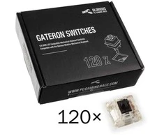 Glorious Gateron Black Switches klavišai klaviatūrai (120 vnt)