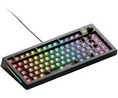 Glorious GMMK 3 75 % Custom žaidimų klaviatūra – Barebone, ISO išdėstymas, juodos spalvos