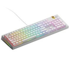 Glorious GMMK 3 HE 100 % Custom žaidimų klaviatūra – Pre-Built, ANSI US išdėstymas, Fox HE Switches, baltos spalvos
