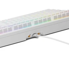Glorious GMMK 3 HE 100 % Custom žaidimų klaviatūra – Pre-Built, ANSI US išdėstymas, Fox HE Switches, baltos spalvos