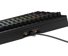 „Glorious GMMK 3 HE 65% Custom“ žaidimų klaviatūra – iš anksto surinkta, ANSI (JAV), „Fox HE“ jungikliai, juoda