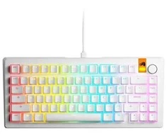 Glorious GMMK 3 HE 75 % Custom žaidimų klaviatūra – Pre-Built, ANSI US išdėstymas, Fox HE Switches, baltos spalvos