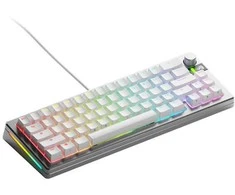 Glorious GMMK 3 Pro 65 % Custom žaidimų klaviatūra – Pre-Built, ANSI US išdėstymas, Fox Switches, sidabro spalvos