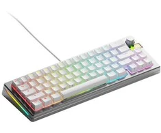 Glorious GMMK 3 Pro HE 65 % Custom Gaming-klaviatūra - Pre-Built, ANSI (US), Fox HE Switches, sidabrinis