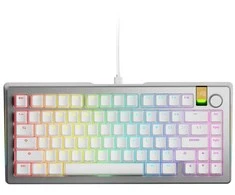 Glorious GMMK 3 Pro HE 75 % Custom žaidimų klaviatūra – Pre-Built, ANSI US išdėstymas, Fox HE Switches, sidabro spalvos