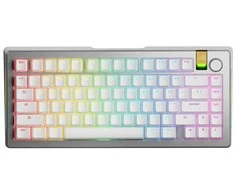 „Glorious GMMK 3 Pro HE Wireless“ 75 % pritaikyta žaidimų klaviatūra – iš anksto surinkta, ANSI (JAV), „Fox HE Switches“, sidabrinis
