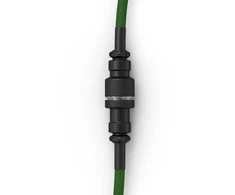 Klaviatūra Glorious GMMK Coiled Cable susuktas klaviatūros laidas Forest Žalias, USB-C į USB-A – žalios ir juodos spalvos