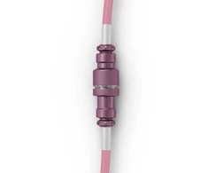 Klaviatūra Glorious GMMK Coiled Cable susuktas klaviatūros laidas Pixel Rožinė, USB-C į USB-A – rožinės spalvos