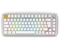 Klaviatūra Glorious GMMK Pro mechaninė klaviatūra, 75% - Pre-built, ISO UK-išdėstymas - balta (GLO-GMMK-P75-FOX-ISO-W-UK)
