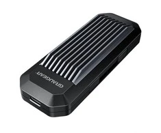 Graugear „Graugaer“ pilkas išorinis korpusas M.2 NVMe SSD, USB-A ir USB-C kabeliams