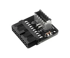 Graugear Graugear Interner 19-Pin Stecker (USB 3.0) auf USB 3.1 Typ-E 20-Pin Key A - 90 Grad