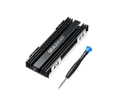 Graugear GRAUGEAR G-PS5HS02 kompiuterio aušinimo sistema SSD diskas Radiatorius juodas, sidabrinis