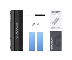 Graugear GRAUGEAR G-PS5HS02 kompiuterio aušinimo sistema SSD diskas Radiatorius juodas, sidabrinis