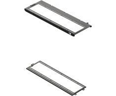 HAVN HS 420 Fan Brackets for 360 mm Radiators – juodos spalvos
