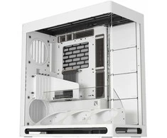 HAVN HS 420 VGPU PC-kompiuterio korpusas, Midi-Tower, E-ATX, Tempered Glass, PCIe 5.0 Riser Kabelis – baltos spalvos