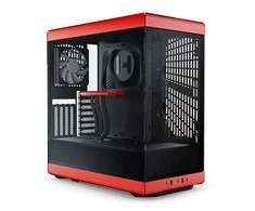 Hyte Y40 Midi Tower, Tempered Glass – juodos spalvos /raudonos spalvos