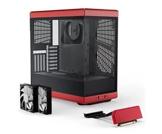 Hyte Y40 Midi Tower, Tempered Glass – juodos spalvos /raudonos spalvos