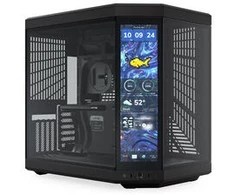 „Hyte Y70 Midi Tower Touch Infinite“ – juodos spalvos + FP12 3 colių pakuotė ir NP50