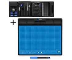 iFixit Pro Tech Toolkit + iFixit FixMat magnetische Projektmatte, ESD-geschützt - blau