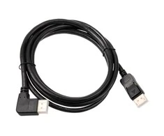 InLine 8K (UHD-2) DisplayPort laidas, kampuotas į kairę, juodas - 2m