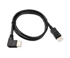InLine 8K (UHD-2) „DisplayPort“ laidas, kampuotas į kairę, juodas – 1m